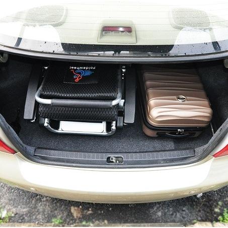 世界で最も軽い折り畳み電動車椅子、1秒折り畳み、Foldawheelシリーズ