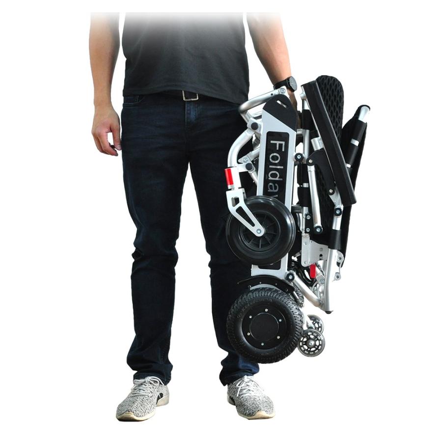 世界で最も軽い折り畳み電動車椅子、1秒折り畳み、Foldawheelシリーズ