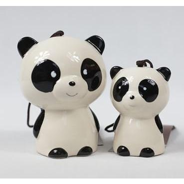 在庫有 送料無料 ノーブランド品 かわいい パンダちゃん 陶器製 ペア 風鈴 大小 2個セット メール便なら送料無料 Www Technet 21 Org