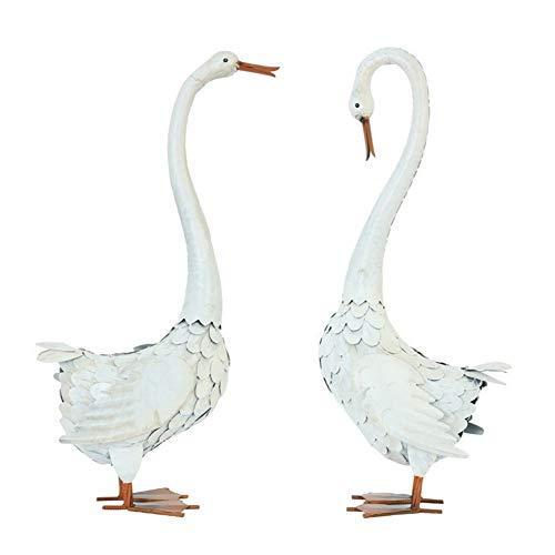 最新の激安 送料無料 Dxyss Garden Statues And Sculptures Outdoor Metal Cute Swan Lawn Ornaments Yard Decoraitions Christmas Garden Decoration Gard 大注目 Cepici Gouv Ci