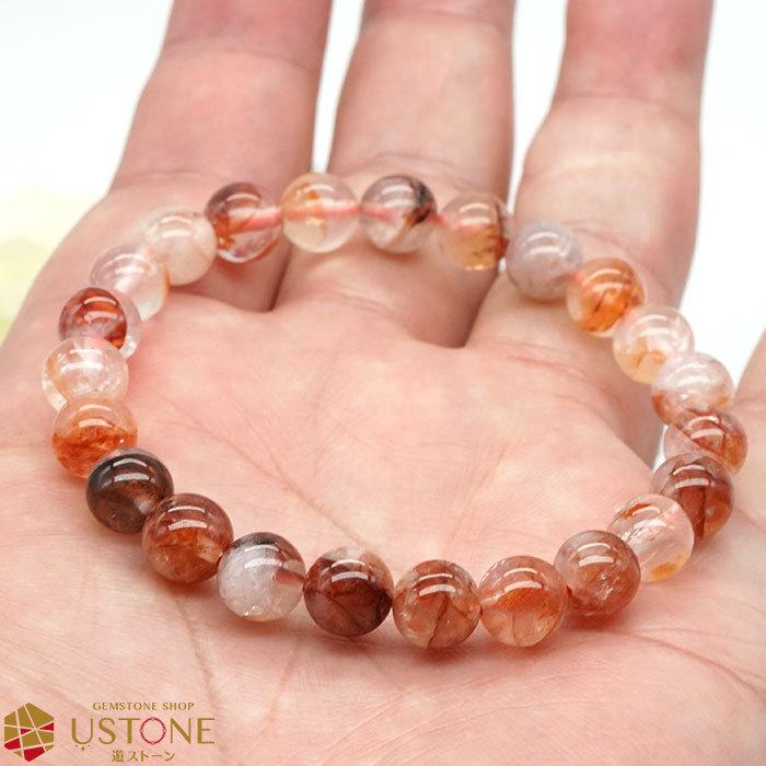 ヒマラヤ水晶クラスター木製台座付き&ピンクカルサイトブレスレット8mm ヒマラヤ水晶クラスター木製台座付き&ピンクカルサイト