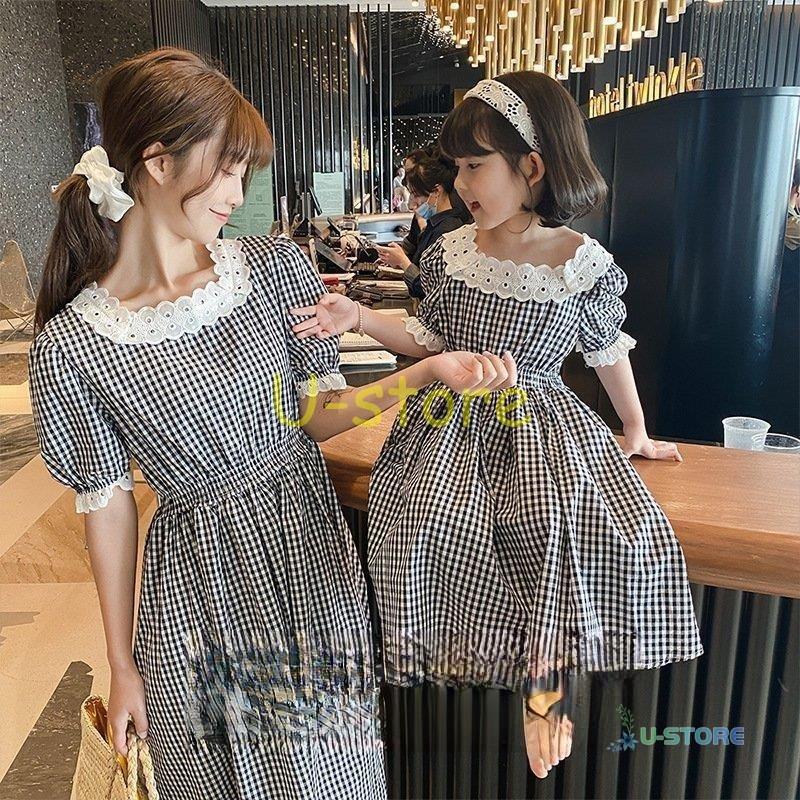 ママとお揃い 親子コーデ 親子 ペアルック 親子お揃い 親子 ワンピース 親子お揃い 花柄 リゾート レディースワンピース キッズ子供親子ペア ワンピ 女の子 Star0219 Family16 U Store 通販 Yahoo ショッピング