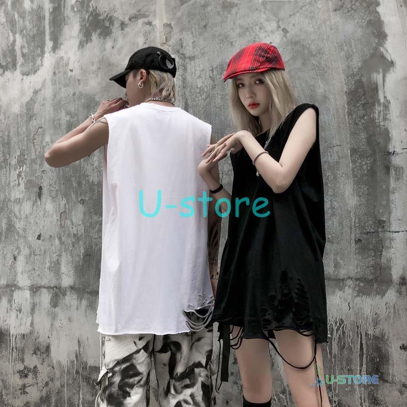 誠実 トップス 原宿系 ダンス衣装 ストリート系 タンクトップ タンクトップ メンズ レディース ダメージ加工 カップル服 夏 ゆるい トップス 韓国ファッション 原宿系 Bf風 ヒップホップ ダンス ストリート風 Www Threeriversofs Com