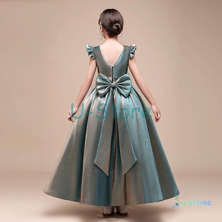 高級豪華ドレス キッズ ジュニア ワンピース フォーマル 結婚式 子供服 ロングドレス 子供ドレス フラワーガール ジュニアドレス 子どもドレス 発表会 結婚式 結婚式