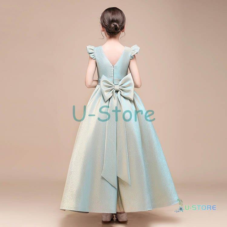 高級豪華ドレス キッズ ジュニア ワンピース フォーマル 結婚式 子供服 ロングドレス 子供ドレス フラワーガール ジュニアドレス 子どもドレス 発表会 結婚式 結婚式