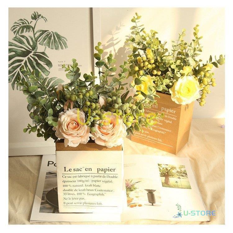 造花 インテリア アレンジ Diy 花束 ブーケ 玄関装飾 高級 チューリップ 開店祝い ギフト 御供え オフィス 誕生日 プレゼント 花瓶無し 引越し 結婚 退職祝い Uu0305 Hanat18 U Store 通販 Yahoo ショッピング