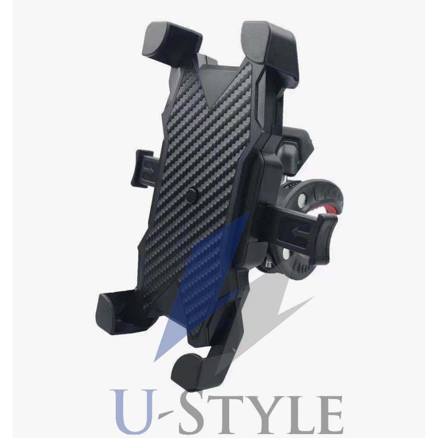 自動ホールド スマホホルダー バーハンドル用 オートバイ バイク ロードバイク 自転車 ベビーカー スマートフォン 携帯ホルダー 自動ロック 360度回転 |  | 01