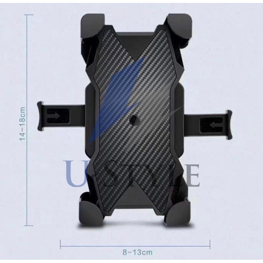 自動ホールド スマホホルダー バーハンドル用 オートバイ バイク ロードバイク 自転車 ベビーカー スマートフォン 携帯ホルダー 自動ロック 360度回転 |  | 03