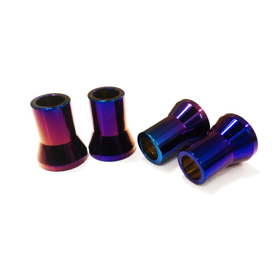 COTRAX アルミエアバルブスリーブ 4個set TR413 ゴムバルブ用 軽量アルミ製 エアバルブキャップ ホイール ドレスアップ バイク(ネオクローム、チタン焼き色風) |  | 01