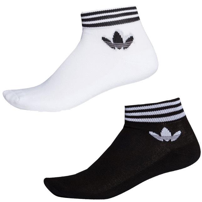 adidas アディダス オリジナルス 靴下 トレフォイル アンクルソックス 3足組 TREFOIL ANKLE STRIPED SOCKS 3Pソックス メンズ レディース FYC73｜usual｜02