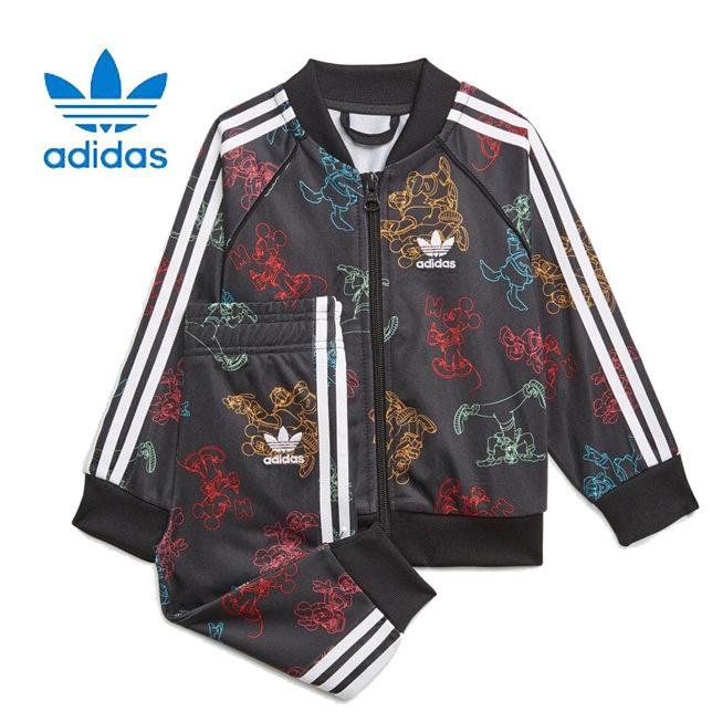 Adidas アディダス オリジナルス ディズニー ミッキー フレンズ Sst セットアップ ベビー キッズ ジャージ 上下 2点セット Jjv26 Adidas239 Usual Garments 通販 Yahoo ショッピング
