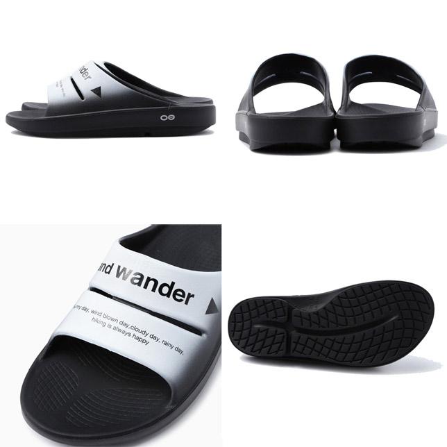 OOFOS ooahh×and wander recovery sandal ウーフォス ウーアー×アンドワンダー リカバリーサンダル メンズ レディース｜usual｜03