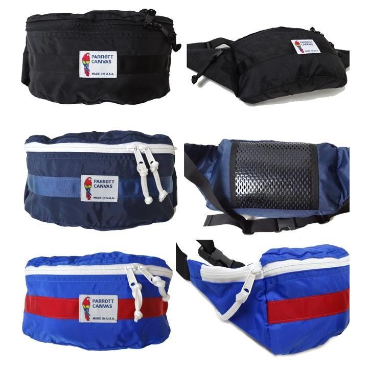 PARROTT CANVAS パロット キャンバスミニ ファニーパック ウエストバッグ 6カラー pc3USUAL GARMENTS