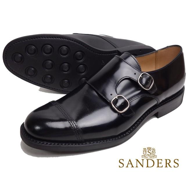 サンダース メンズ Sanders ミリタリー ダブルモンクストラップ 1487 ビジネス シューズ レザーシューズ ストレートチップ ブラック Sanders08 Usual Garments 通販 Yahoo ショッピング