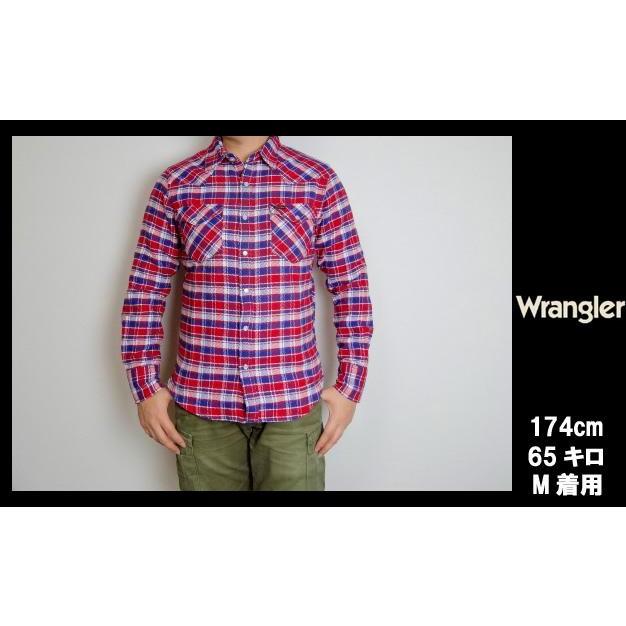 Wrangler ラングラー フランネル ウエスタン シャツ チェック 長袖 チェックシャツ メンズ｜usual｜02