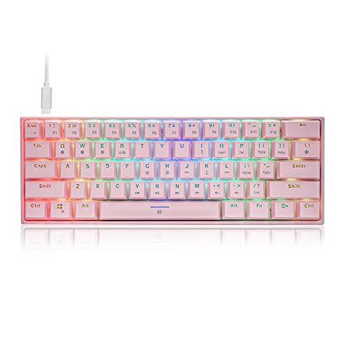 正規品 Cq006 メカニカルキーボード 赤軸 ワイヤレスbluetooth Rgbバックライト Usb有線ゲーミングキーボード コンパクト61キー Pc M 期間限定特価 Turningheadskennel Com
