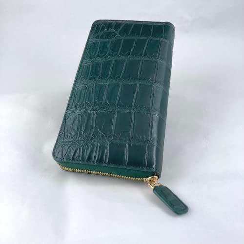 中華のおせち贈り物 クロコダイル 04 緑 レディース メンズ 長財布 本革 その他水着 Oak Lagunabeach Com