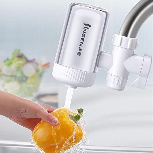 水道水フィルター スプラッシュヘッド付き蛇口水ろ過システム キッチン 蛇口設置フィルター 蛇口浄化器は バクテリア 塩素 砂 重金属などの汚染物質を減 返品交換不可