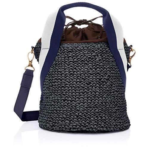 フォルナ かごバッグ レディースファッション ネイビー 2way かごバッグ 巾着 ペーパー S 2419 Usual ネイビー