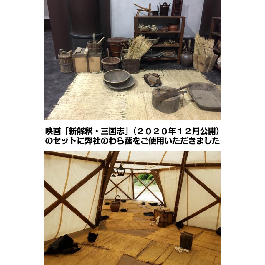 わら菰 10枚梱包（約105cm×約180cm）約12kg 菰 コモ むしろ こも巻 根巻 幹巻 わらこも 藁菰 藁こも : 臼井農畜産 ...