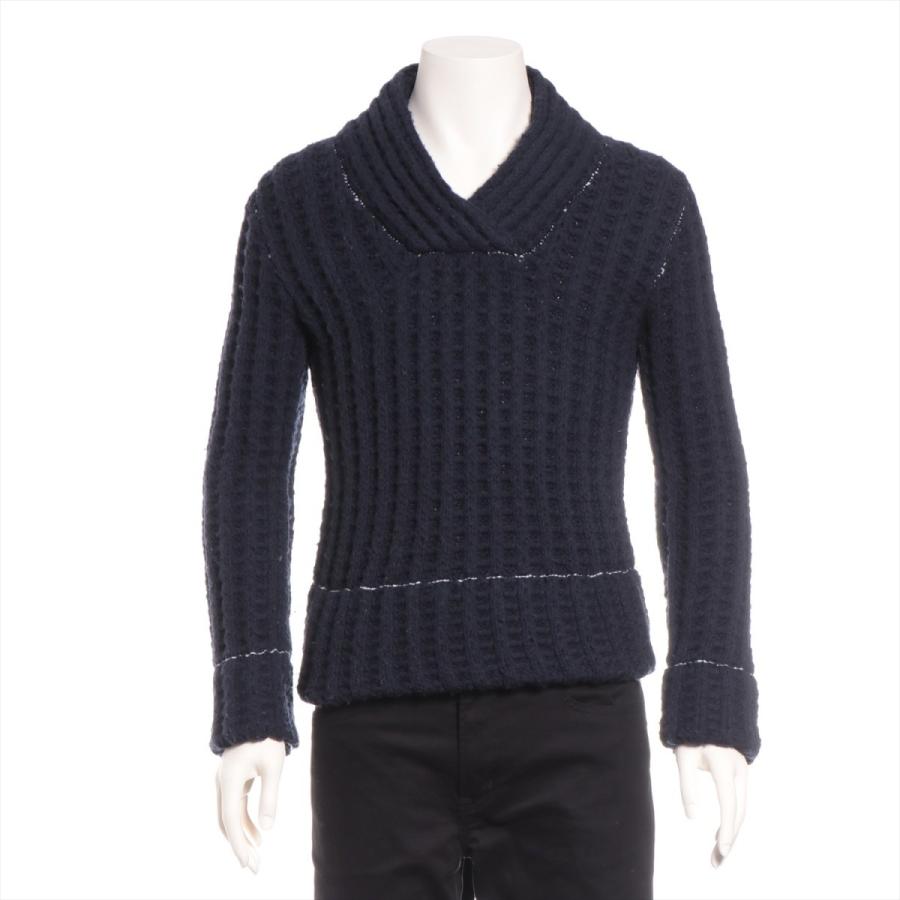 マルジェラｘh M ウール カーディガン Xs メンズ ネイビー 多少毛羽立ち A Allu Yahoo ショップ 通販 Yahoo ショッピング