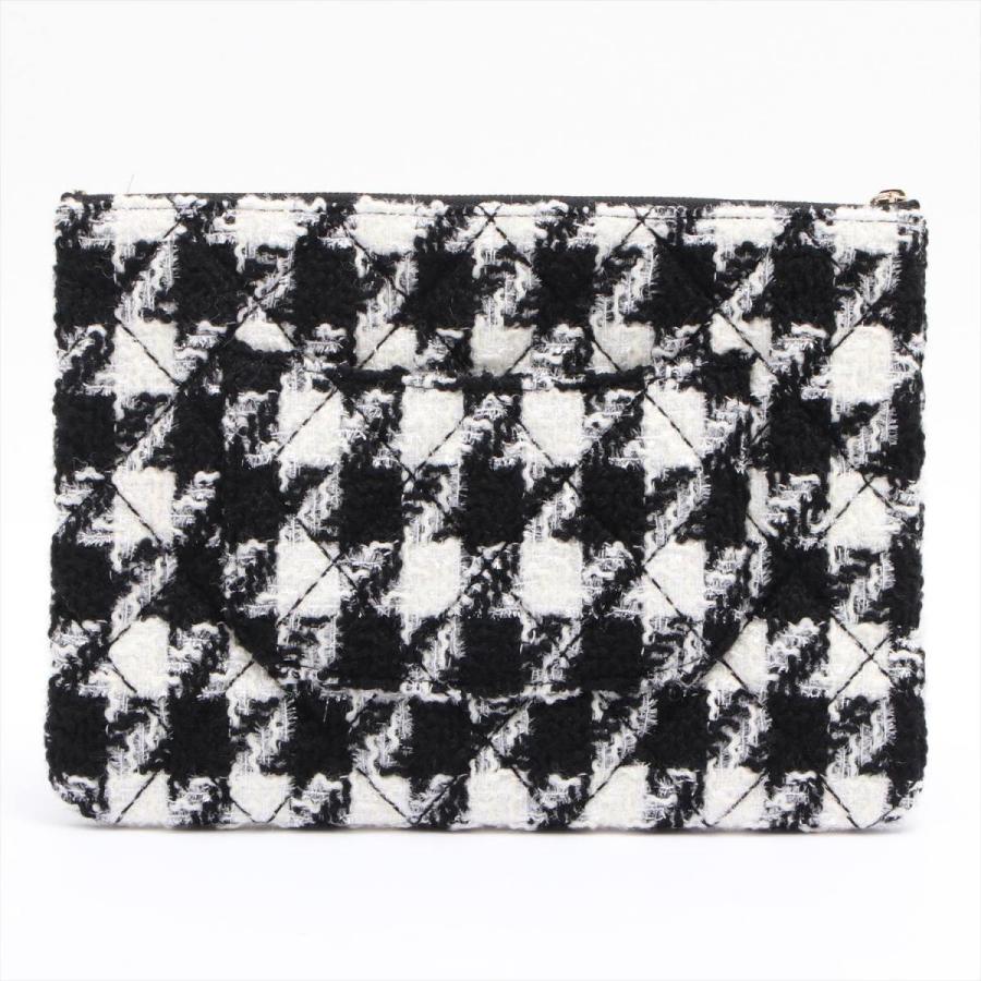 シャネル ココマーク ツイードｘレザー クラッチバッグ 千鳥格子 ブラックｘホワイト ゴールド金具 A0133863 Allu Yahoo ショップ 通販 Yahoo ショッピング