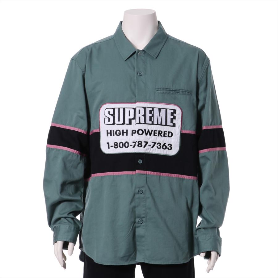 シュプリーム コットンｘポリウレタン シャツ XL メンズ グリーン 19AW High Powered Work Shirt  :A0150932:ALLU Yahoo!ショップ - 通販 - Yahoo!ショッピング