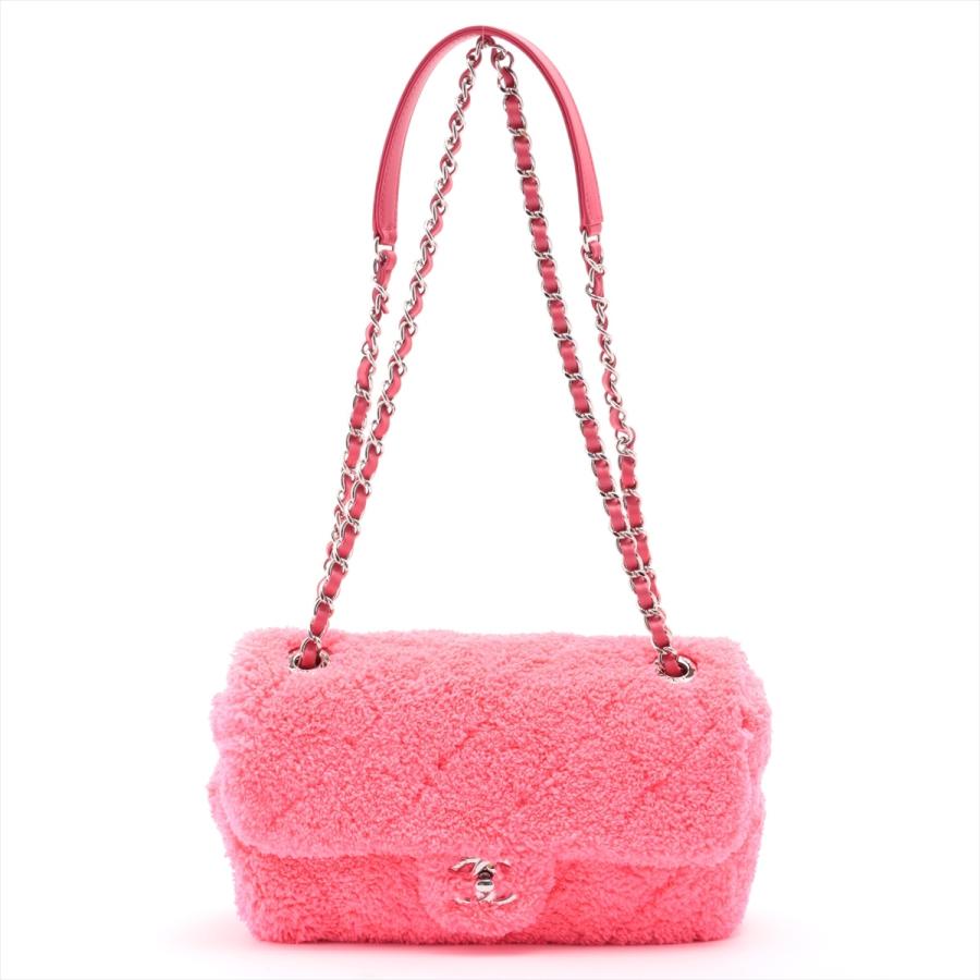 ふるさと割 シングルフラップ パイル マトラッセ シャネル ダブルチェーンバッグ 27番台 シルバー金具 ピンク バッグ Oyostate Gov Ng