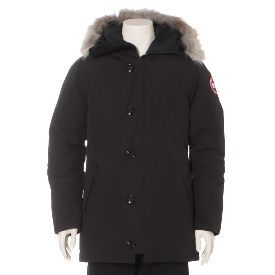 大人も着やすいシンプルファッション カナダグース ブラック メンズ M ダウンジャケット ポリエステル ナイロン Jasper コート アウター
