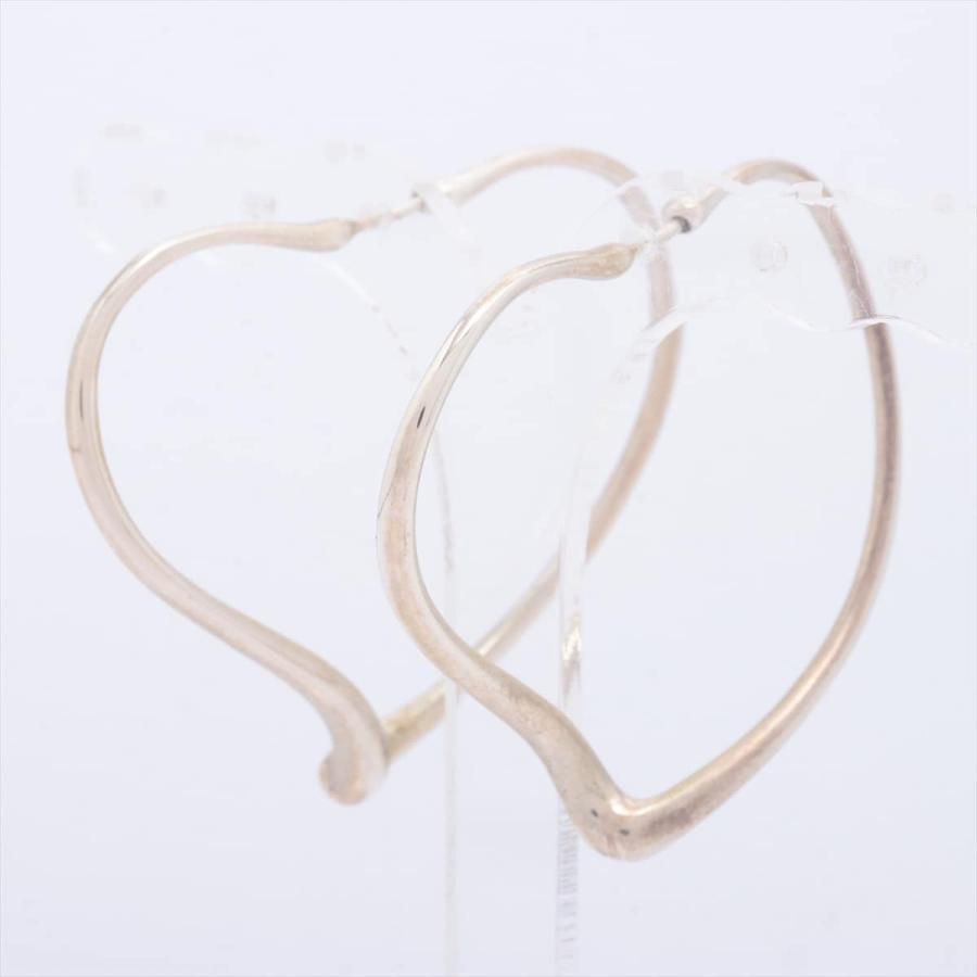 ティファニー オープンハート フープピアス 925 10 0g シルバー 優れた品質