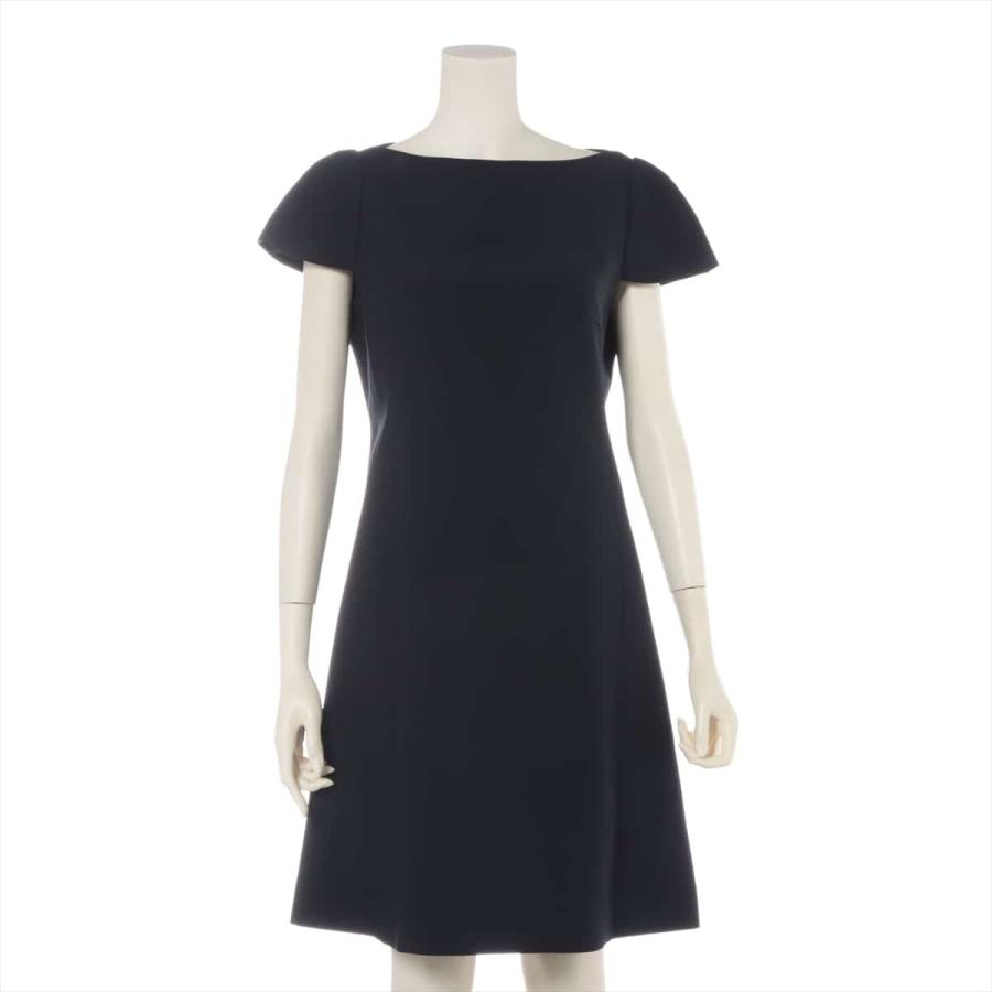 種類豊富な品揃え フォクシーニューヨーク ポリエステル ワンピース 42 レディース ブラックフォーマル ネイビー Allu A