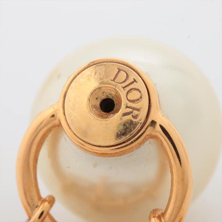 ディオール Diorロゴ ピアス(両耳用) GP×プラスチック ゴールド 