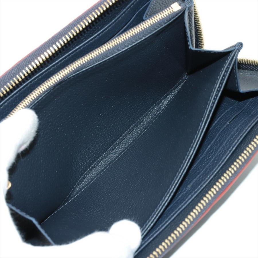 ヴィトン モノグラムアンプラント ジッピーウォレット M62121 マリーヌ