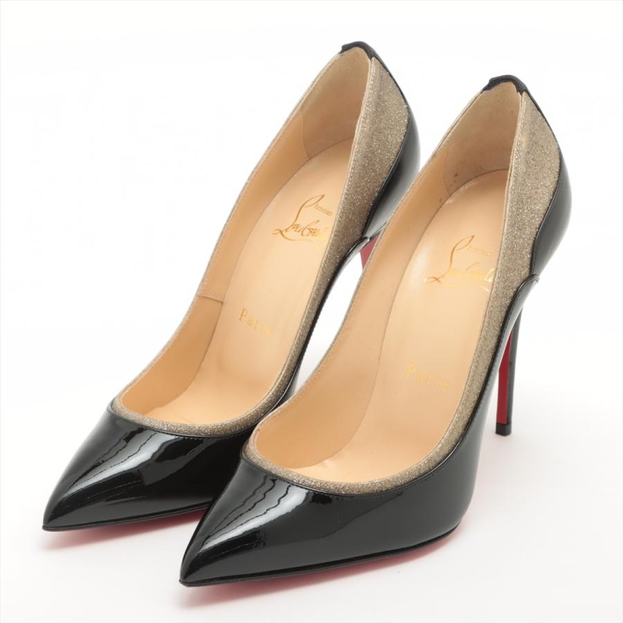 クリスチャンルブタングリッターパンプス37