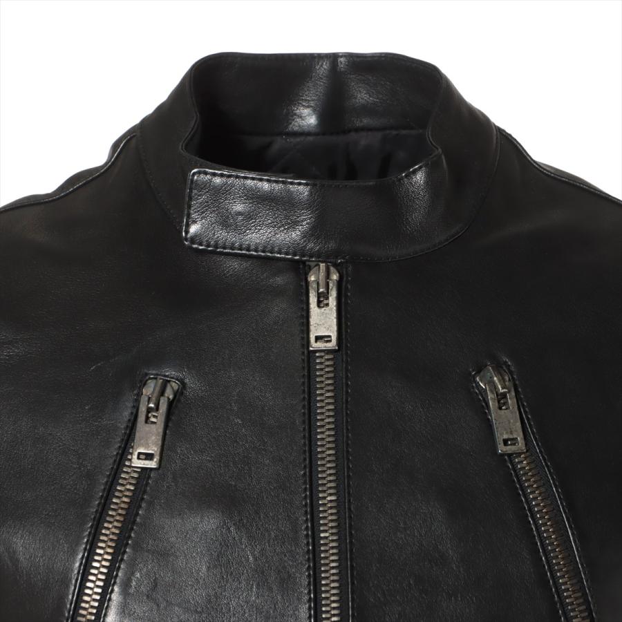 メゾンマルジェラ 17AW レザー ライダースジャケット 44 メンズ 