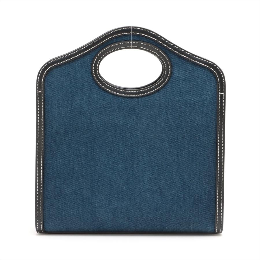 バーバリーブルーレーベル デニム×レザー 2way ショルダーバッグ