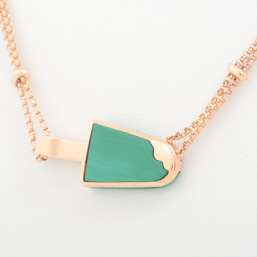 BVLGARI ブルガリ ジェラーティ マラカイト K18PG ネックレス BVLGARI