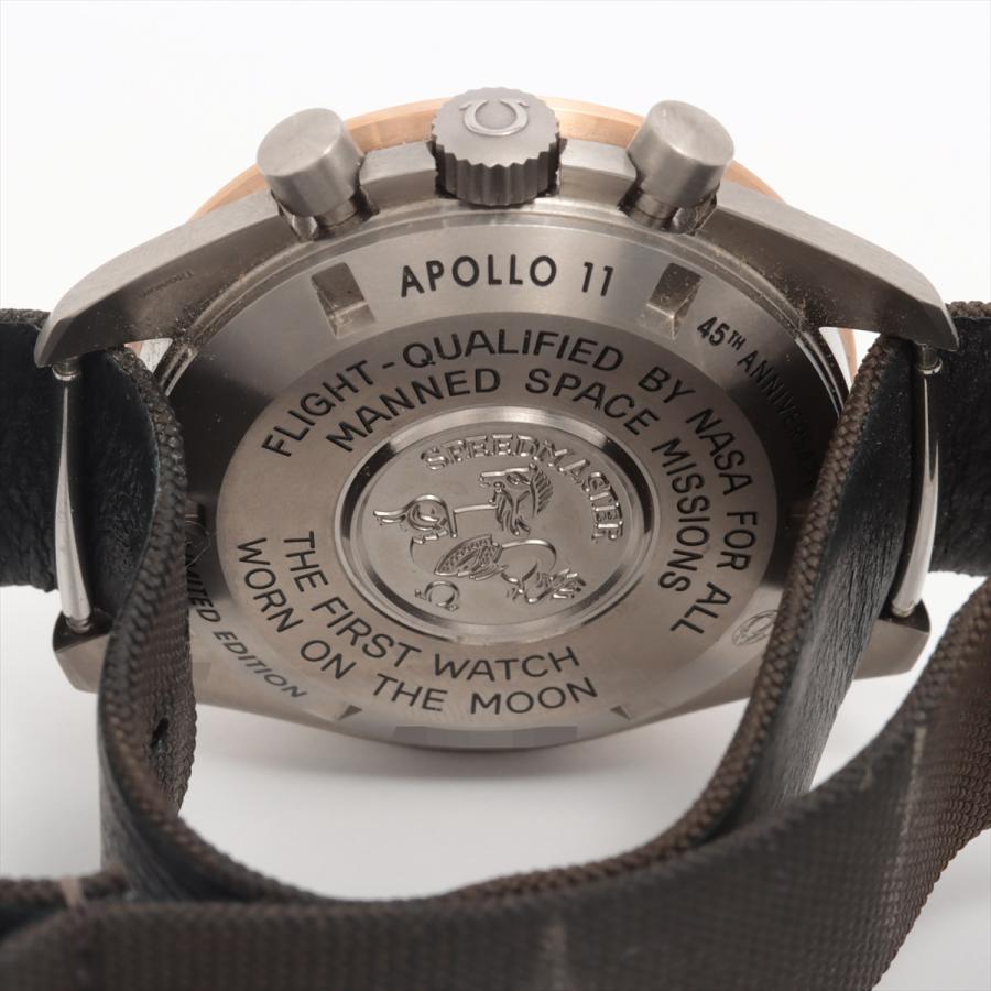 オメガ スピードマスター プロフェッショナル アポロ11号 45周年記念 311.62.42.30.06.001 TI×ナイロン 手巻き グレー文字盤｜usus｜06