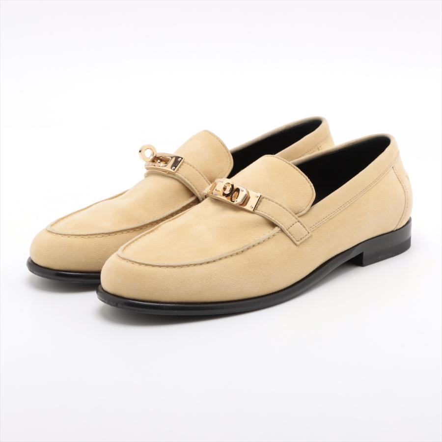 m*い様 美品　エルメス　靴　デスタン　ベージュ スエード ローファー m*い様 美品 エルメス 靴 デスタン ベージュ スエード ローファー