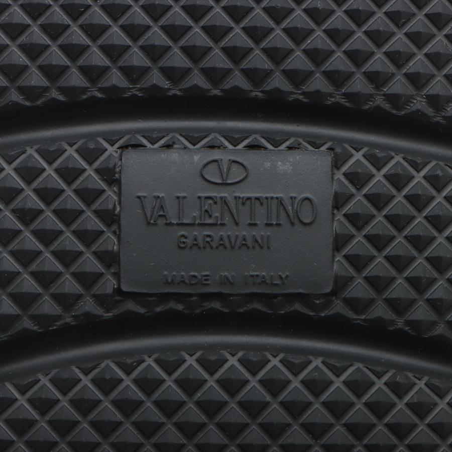 ヴァレンティノガラヴァーニ ロックスタッズ レザー×ファブリック サンダル 42 メンズ ブラック SV2G82Y2 ストラップ 箱 保存袋あり｜usus｜09