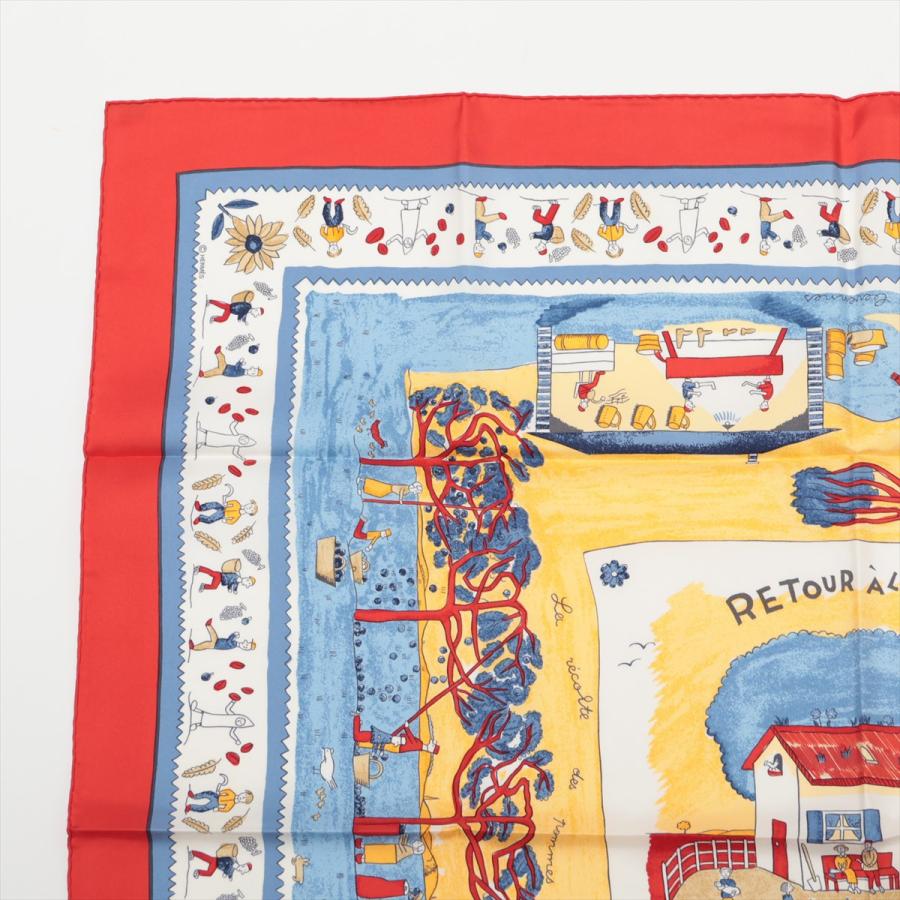 HERMÈS RETOUR A LA TERRE スカーフカレ90 故郷に帰る HERMES エルメス