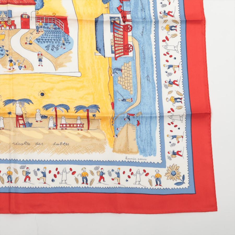 エルメスHERMES プチカレ40 RETOUR A LA TERRE 故郷に帰る シルク