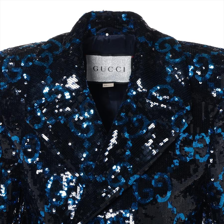 グッチ×バレンシアガ ジャンボGG ミケーレ期 スパンコール コート 44  