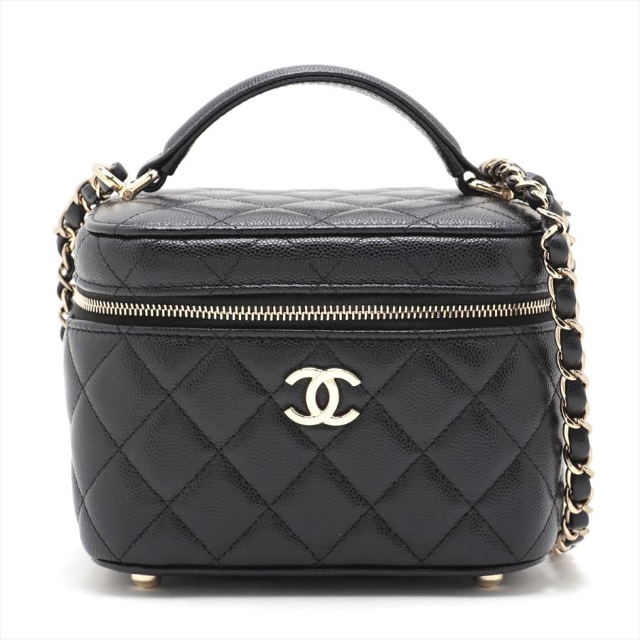 シャネル マトラッセ キャビアスキン 2WAYショルダーバッグ バニティ  