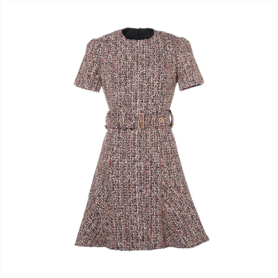 ヴィトン 21AW コットン×ウール ワンピース 34 レディース マルチ  