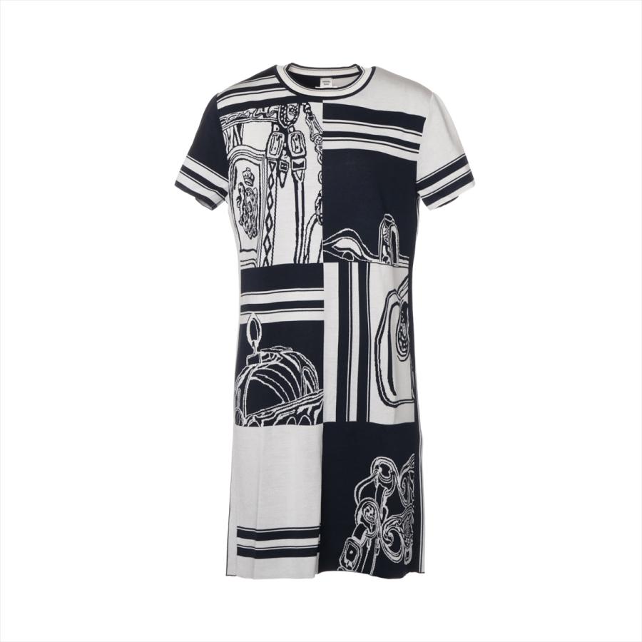 HERMES シルクワンピース38