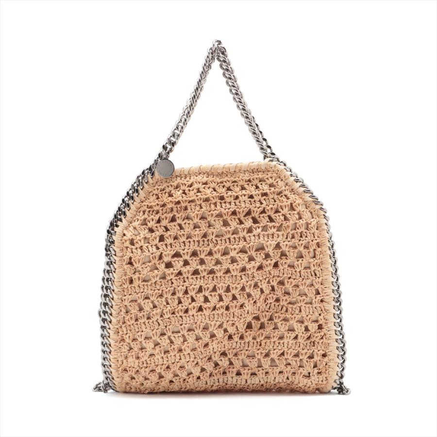 ステラマッカートニー ファラベラ ラフィア チェーンショルダーバッグ  