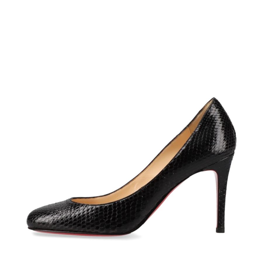 Christian Louboutin ヒールパンプス 黒レザー34.5ルブタン