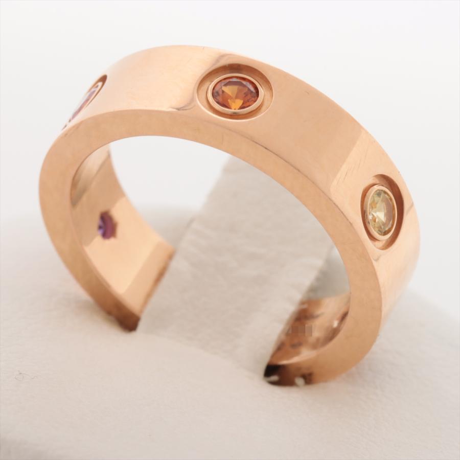 カルティエ ラブ マルチカラー リング 750(PG) 9.6g 54 : a3103400  