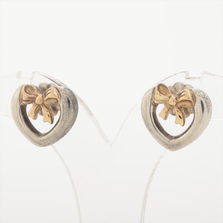 Tiffany ハートリボンピアス